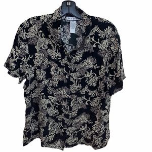 Vintage Bicé Floral Button Down Top Size Medium